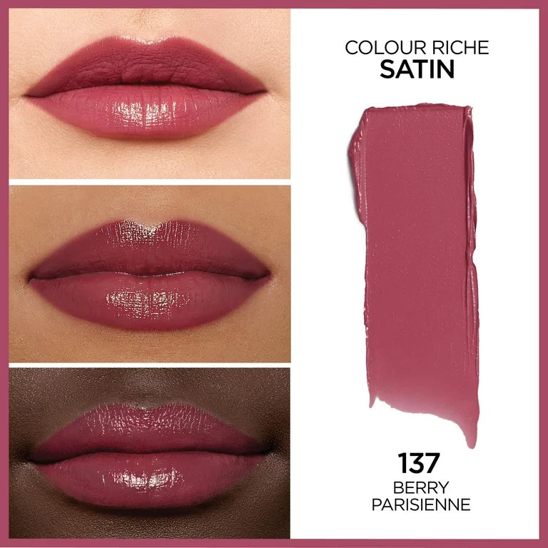 Loreal Paris Colour Riche Satin Lipstick 137 Berry Parisienne