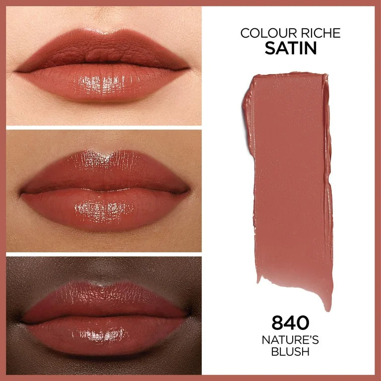 Loreal Paris Colour Riche Satin Lipstick 840 Natures Blush