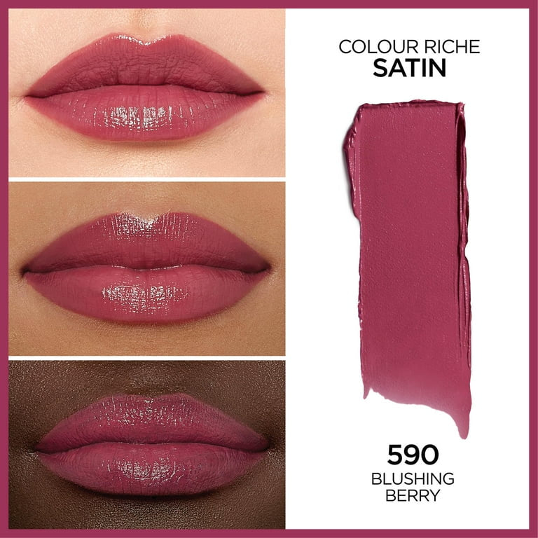 Loreal Paris Colour Riche Satin Lipstick 590 Blushing Berry
