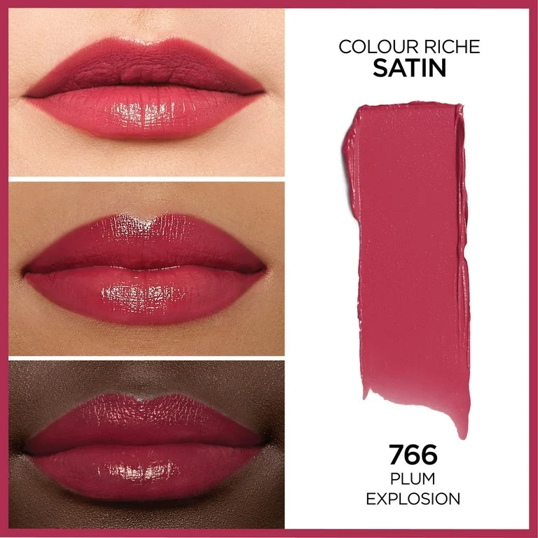 Loreal Paris Colour Riche Satin Lipstick 766 Plum Explosion