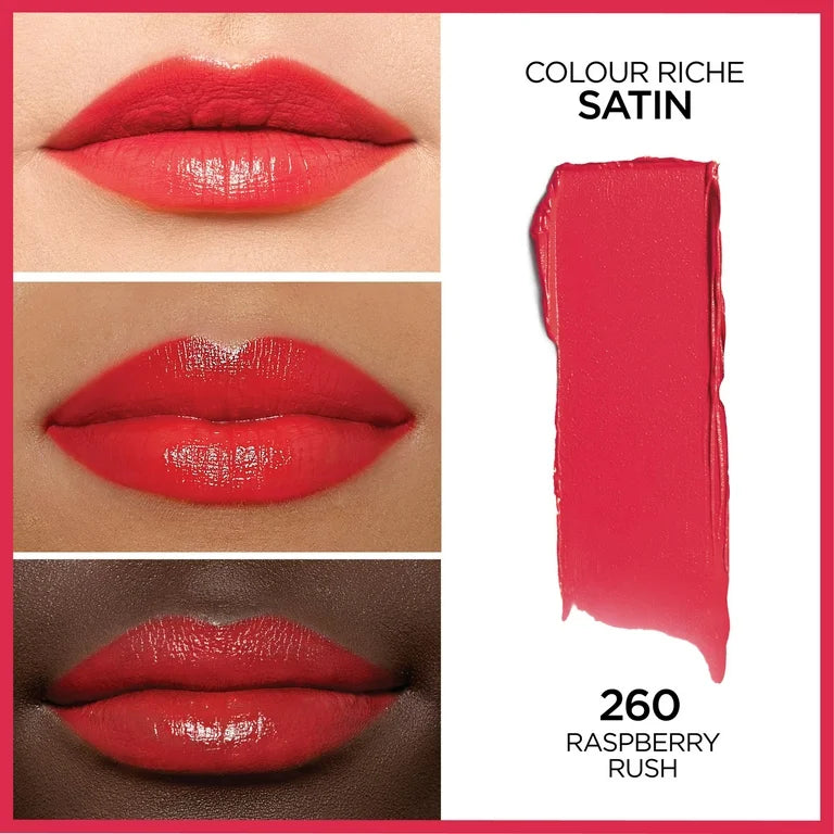 Loreal Paris Colour Riche Satin Lipstick 260 Raspberry Rush