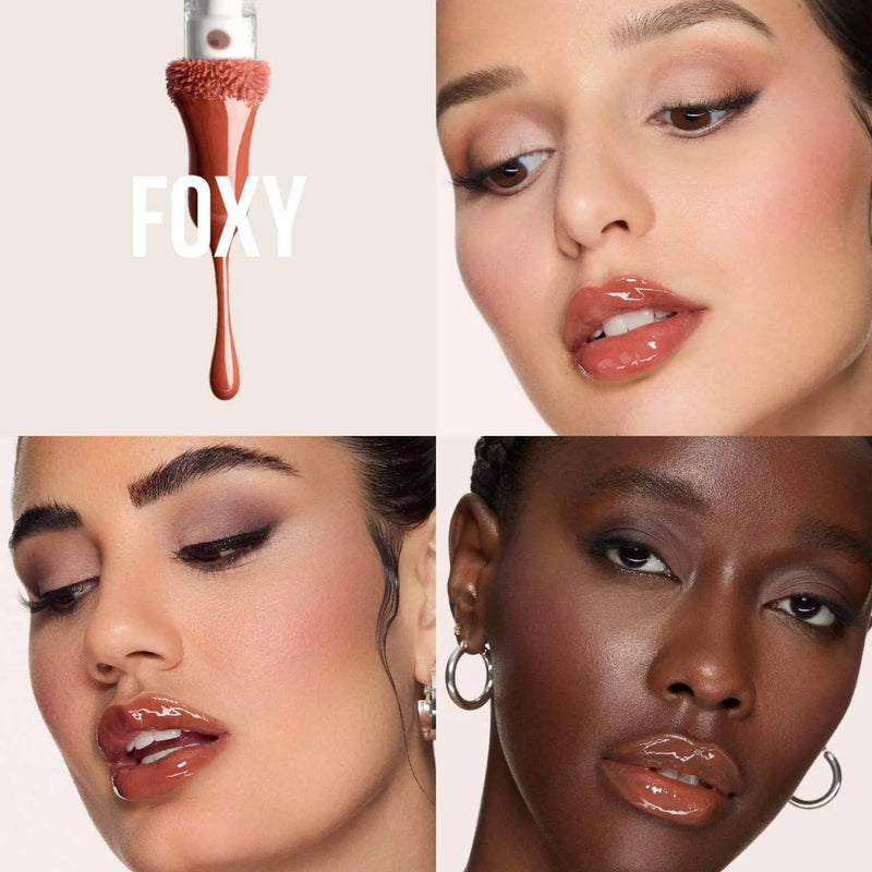 Huda FAUX FILLER Extra Shine Lip Gloss Foxy