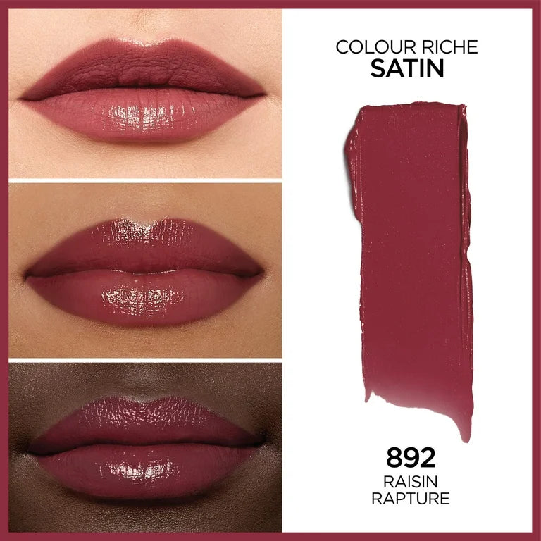 Loreal Paris Colour Riche Satin Lipstick 892 Raisin Rapture