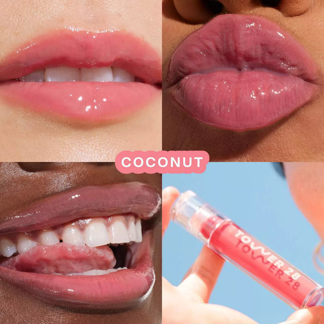 Tower 28 Beauty ShineOn Lip Jelly Non-Sticky Gloss Coconut