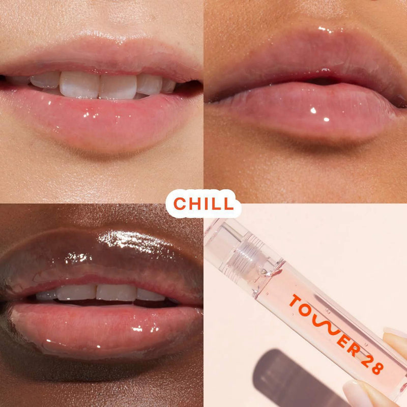 Tower 28 Beauty ShineOn Lip Jelly Non-Sticky Gloss Chill