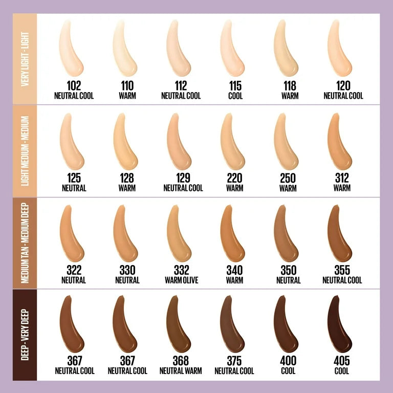 Maybelline Super Stay Up to 30HR Wear Lumi-Matte Longwear Foundation 125