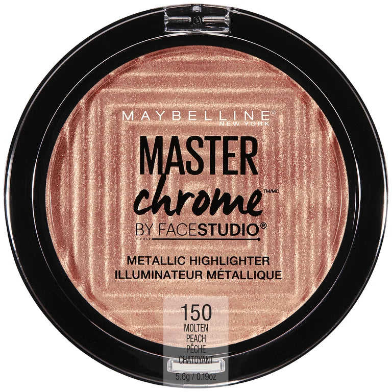 Maybelline Face studio Master Chrome Metallic Highlighter Makeup, Molten Peach 150
