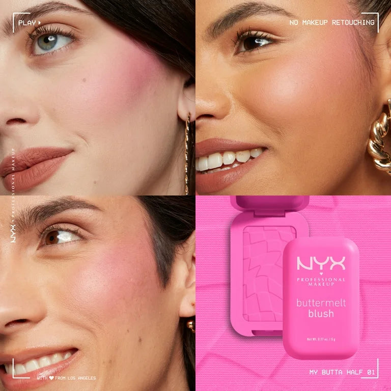 Nyx Buttermelt Pressed Powder Blush My Butta Half 5g