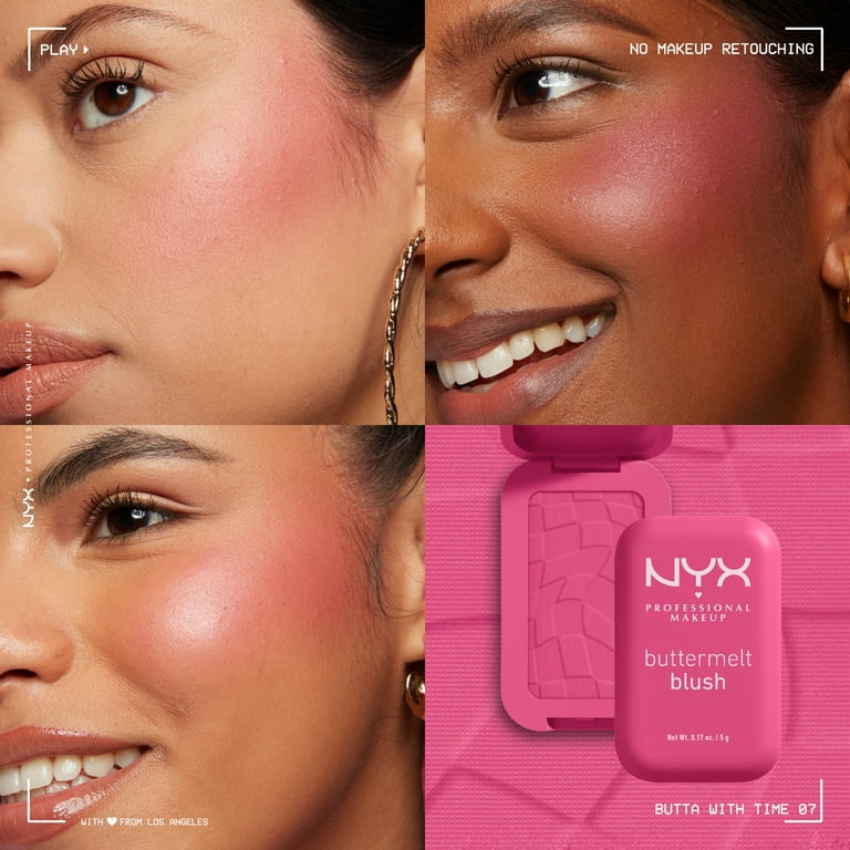 Nyx Buttermelt Pressed Powder Blush Butta With Time 5g