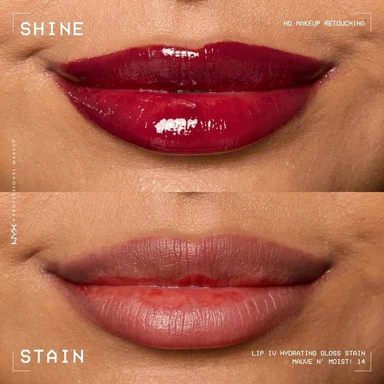Nyx Lip IV Hydrating Gloss Stain 14  Mauve N Moist