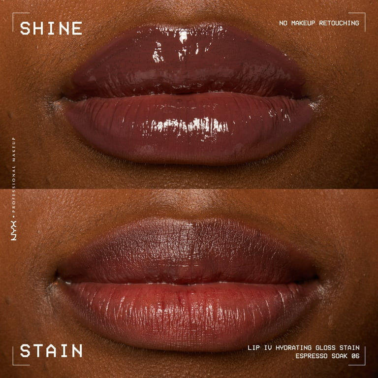 Nyx Cosmetics Lip IV Hydrating Gloss Stain 06 Expresso Soak
