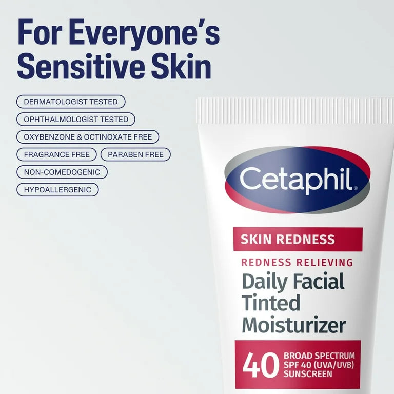 Cetaphil Redness Relieving Daily Facial Tinted Moisturizer SPF 40 - 50ml