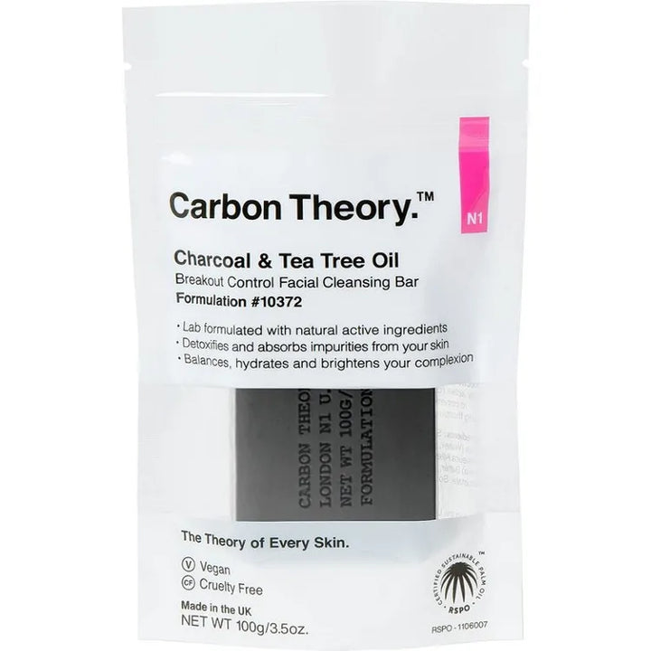 Carbon Theory Charcoal & Tea Tree Oil Break-Out Control Facial Cleansing Bar