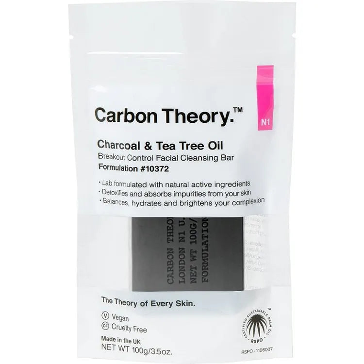 Carbon Theory Charcoal & Tea Tree Oil Break-Out Control Facial Cleansing Bar