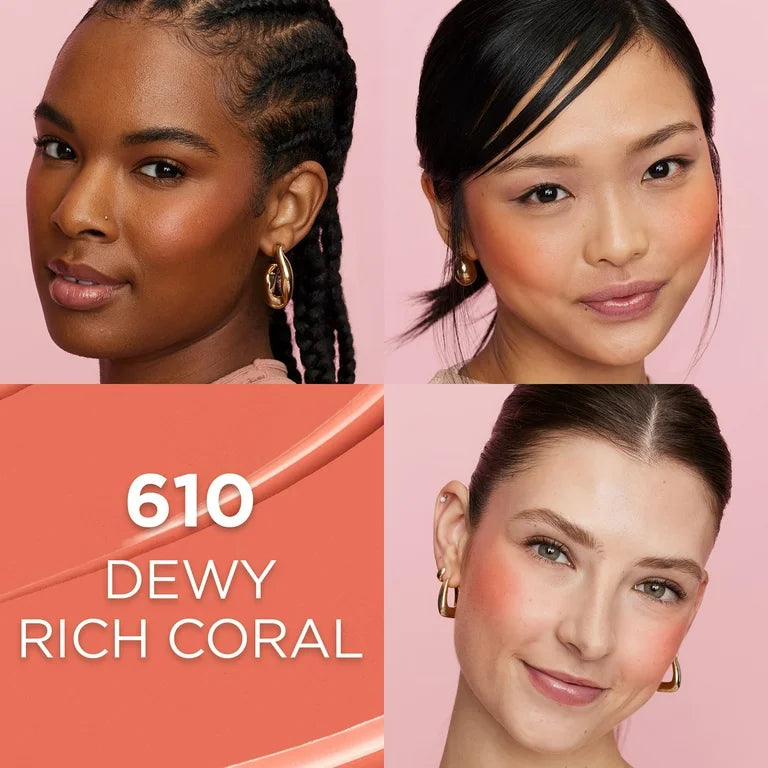 Loreal Paris Lumi Le Liquid Blush 610 Dewy Rich Coral