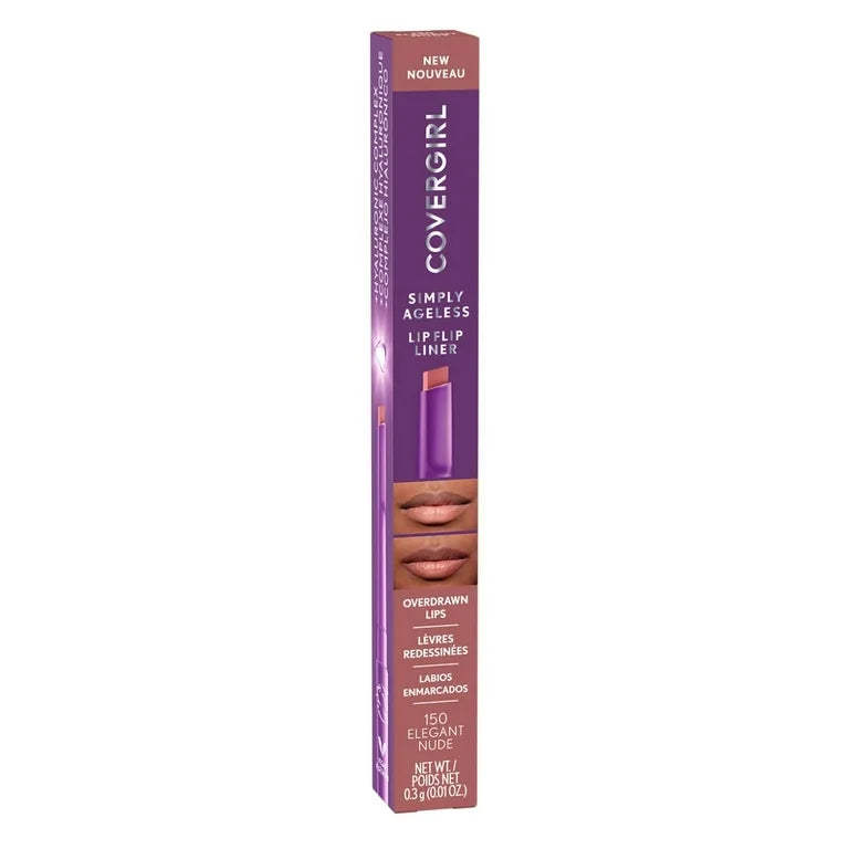 Cover Girl  Simply Ageless Lip Flip Liner, 150 Elegant Nude