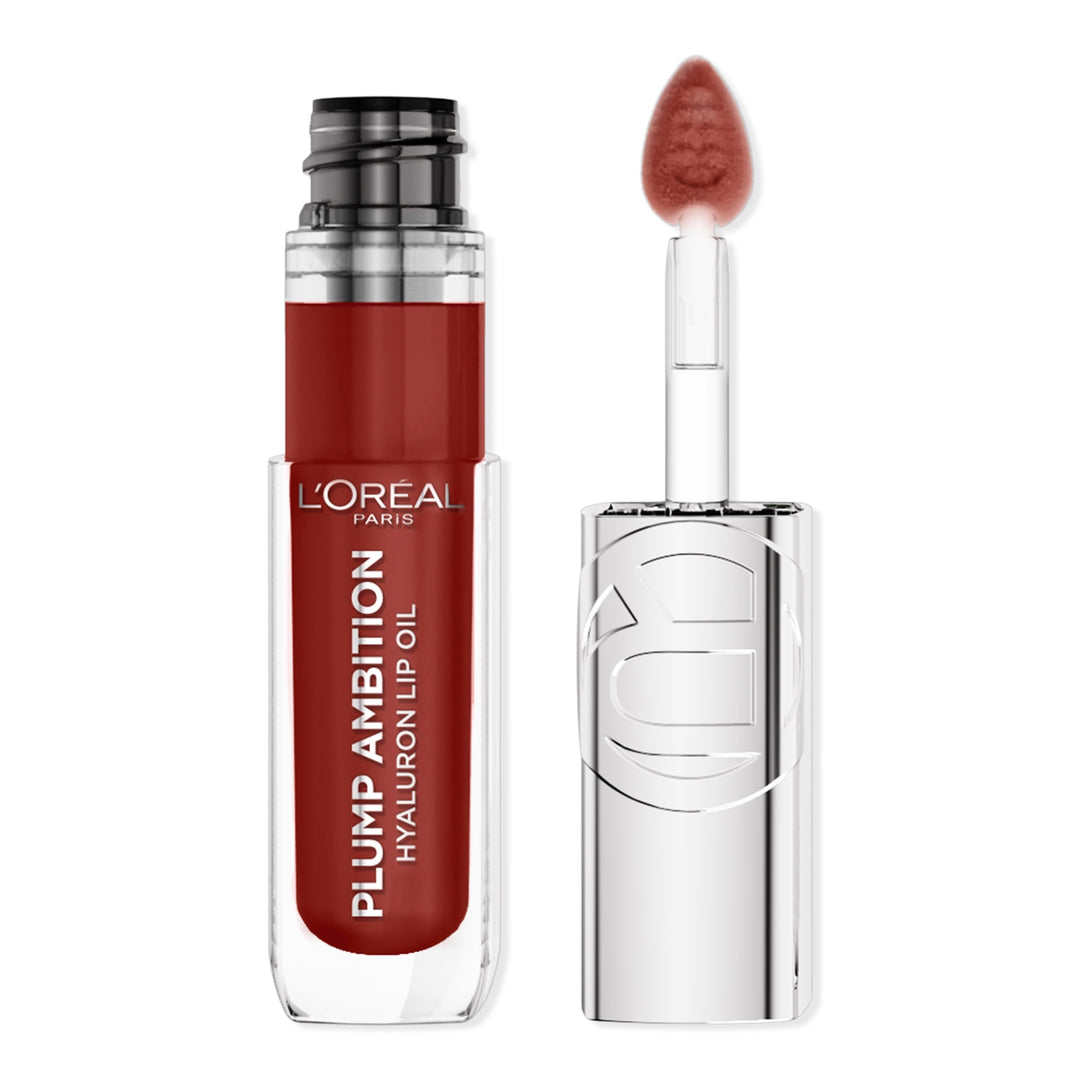 Loreal Plump Ambition Hyaluron Lip Oil Wine O'Clock 485