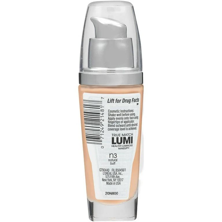 Loreal Paris Lumi Healthy Luminous Makeup N3 Natural Buff (neutral under tone)