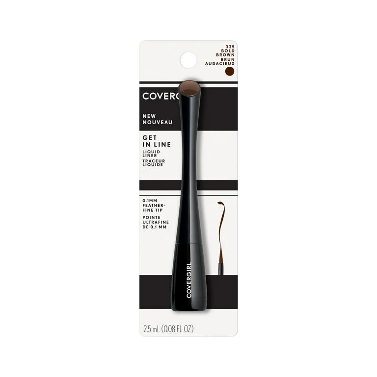 COVERGIRL Get In Line Liquid Eyeliner, 335 Bold Brown