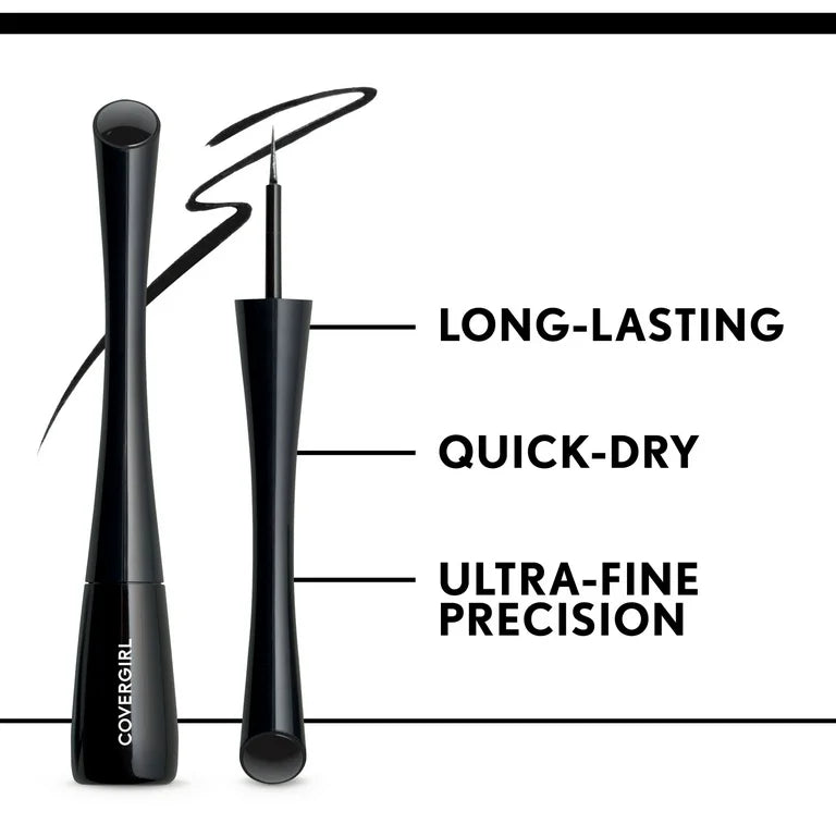 Cover Girl Get In Line Liquid Eyeliner, 320 Major Matte Black