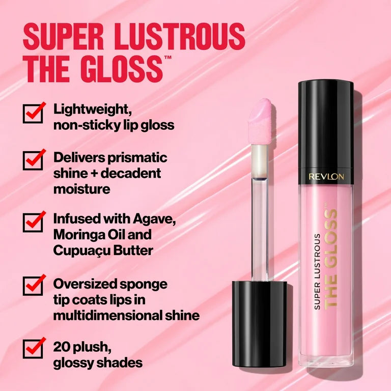 Revlon Super Lustrous Moisturizing High Shine Lip Gloss, 306 Taupe Lister