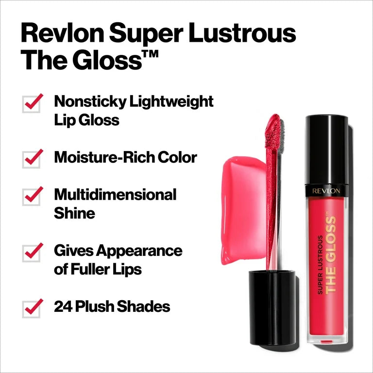 Revlon Super Lustrous Moisturizing High Shine Lip Gloss, 240 Fetal Apple