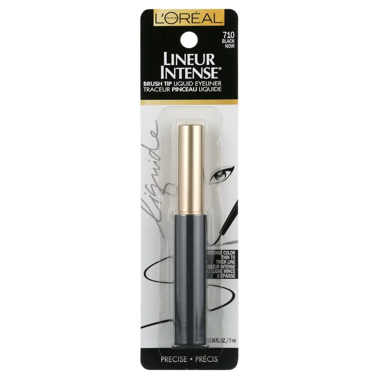 Loreal Paris Lineur Intense, Brush Tip Liquid Eyeliner, 710 Black