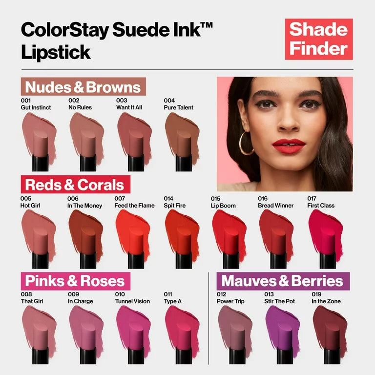 Revlon ColorStay Suede Ink Lipstick - 001 Gut Instinct