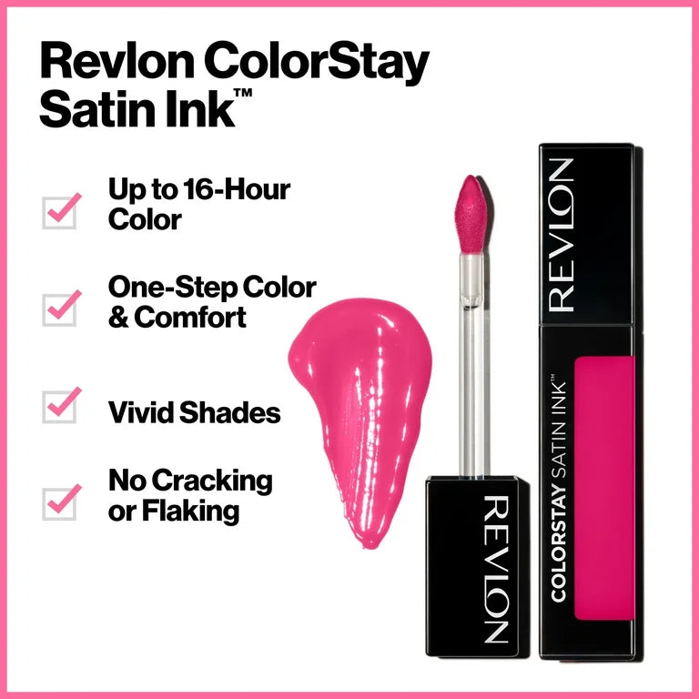 Revlon ColorStay Satin Ink Liquid Lipstick 012 Seal The Deal