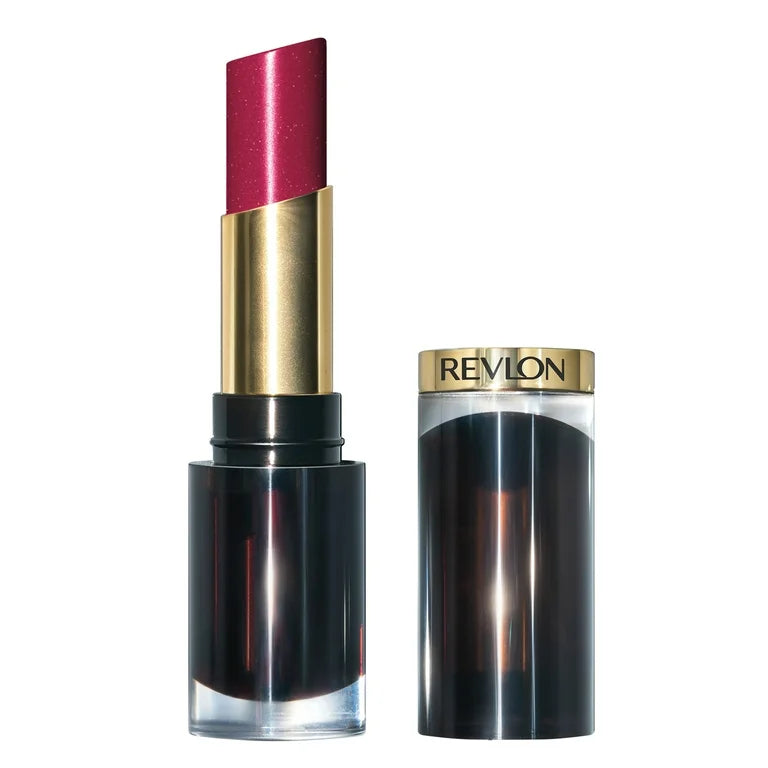 Revlon Super Lustrous Glass Shine Lipstick, Moisturizing Lipstick with Aloe, 025 Glassy Ruby