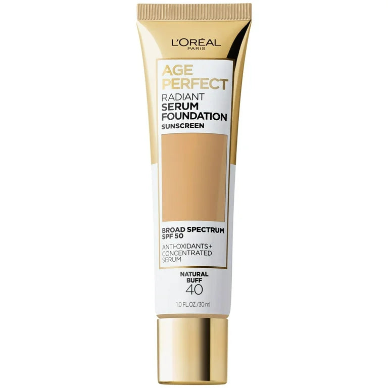 Loreal Paris Age Perfect Makeup Radiant Serum Foundation with SPF 50-Natural Buff -40