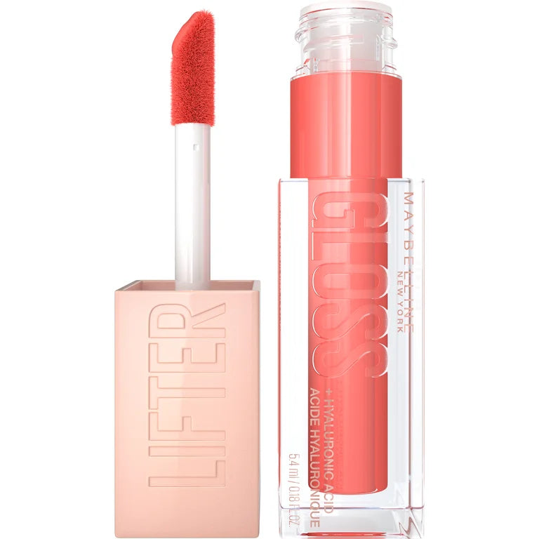 Maybelline Lifter Gloss Lip Gloss Makeup With Hyaluronic Acid Peach Ring