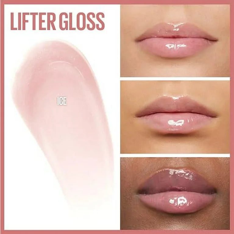 Maybelline Lifter Gloss Lip Gloss Makeup With Hyaluronic Acid Ice