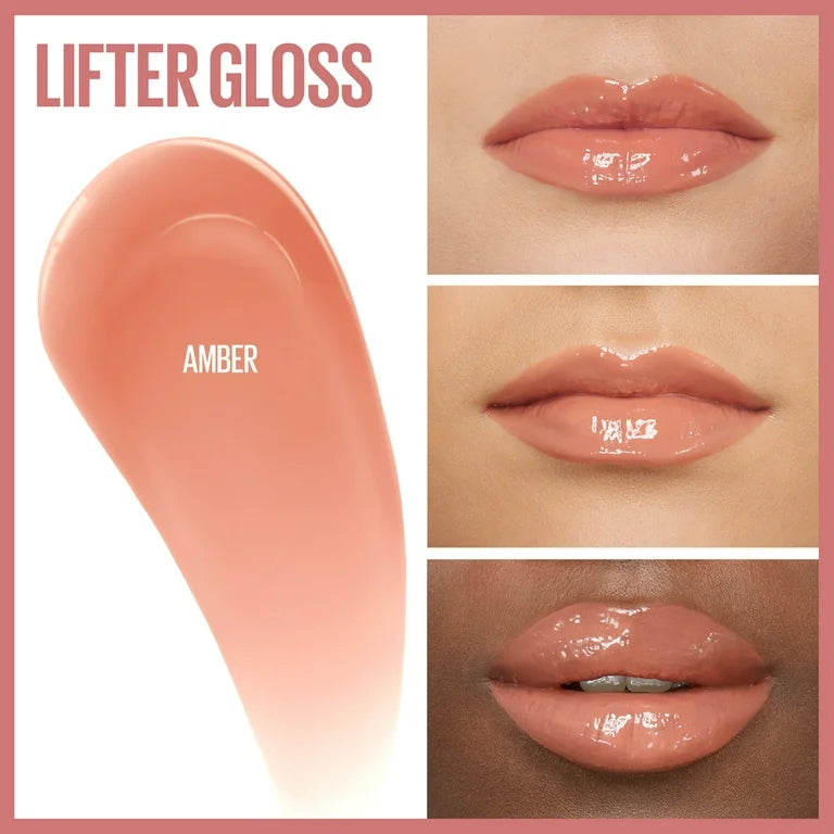 Maybelline Lifter Gloss Lip Gloss Makeup With Hyaluronic Acid Amber