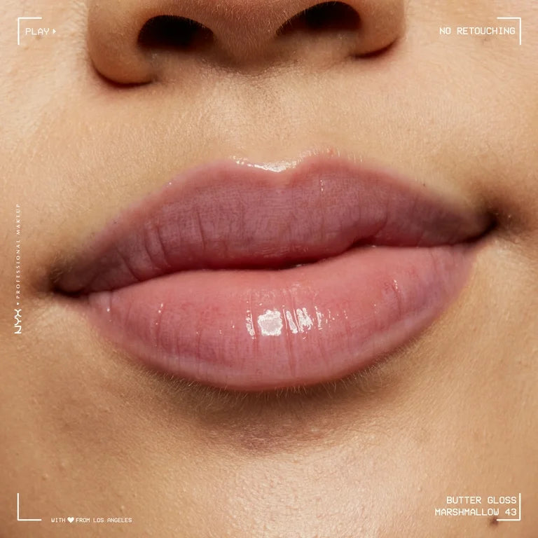 Nyx Cosmetics Butter Gloss Non-Sticky Lip Gloss Cream Marshmallow