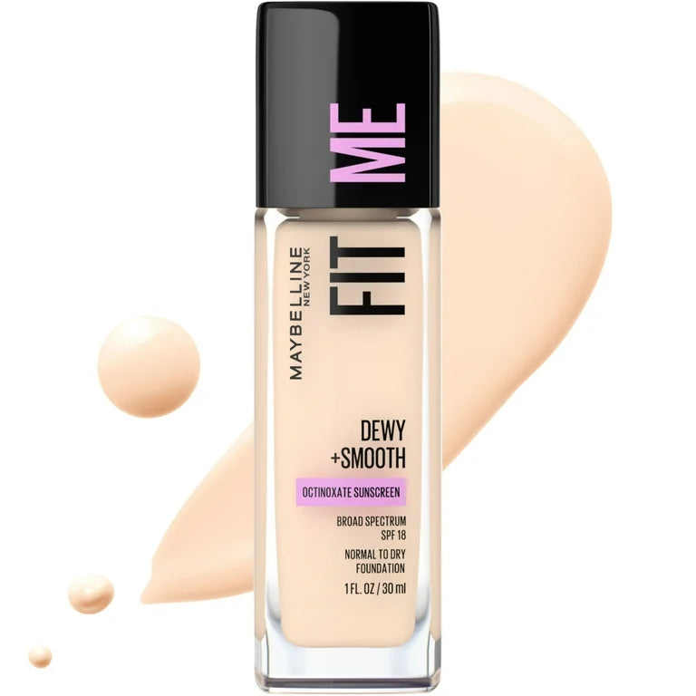 Maybelline New York Fit Me Dewy + Smooth Liquid Foundation