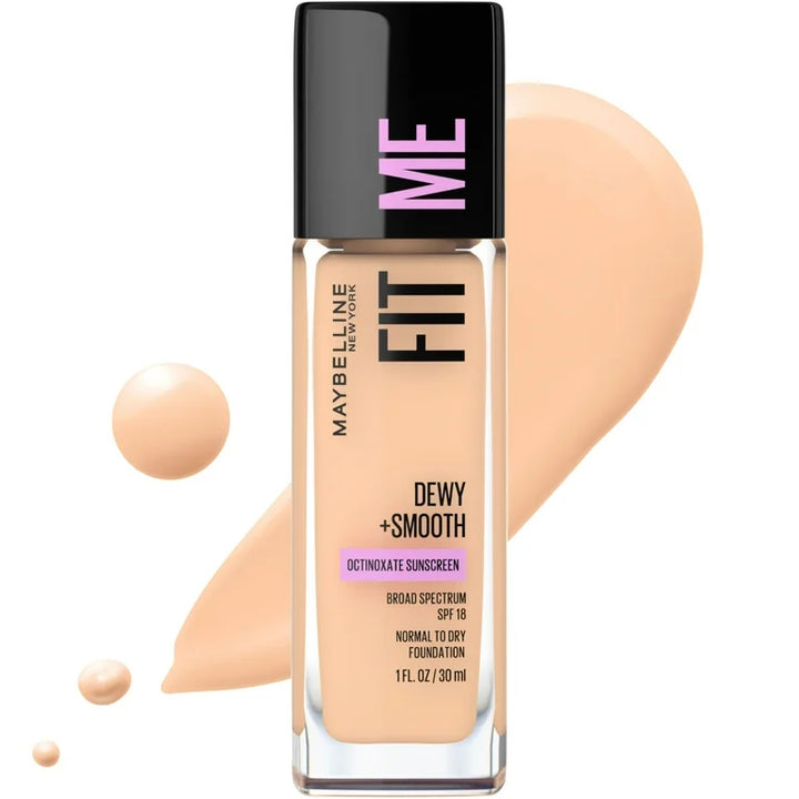 Maybelline New York Fit Me Dewy + Smooth Liquid Foundation