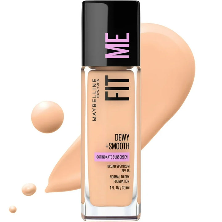 Maybelline New York Fit Me Dewy + Smooth Liquid Foundation