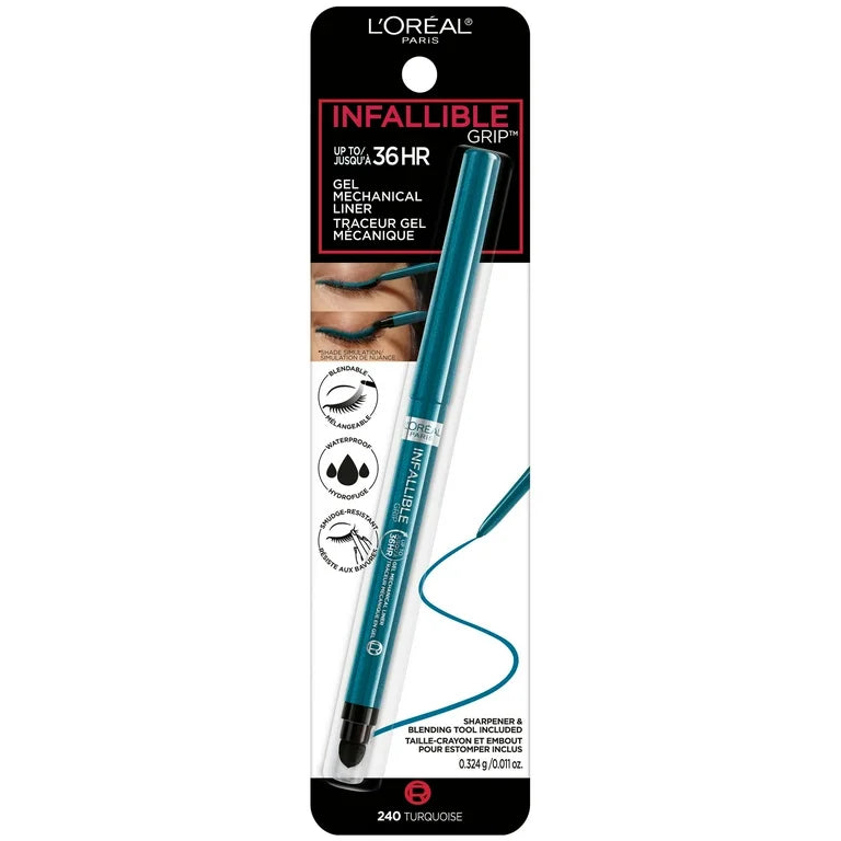 Loreal Paris Infallible Grip Mechanical Gel Eyeliner-240 Turquoise