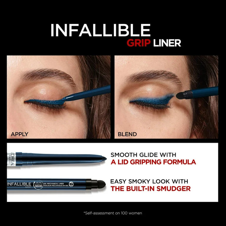 Loreal Paris Infallible Grip Mechanical Gel Eyeliner-230 Blue Jersey