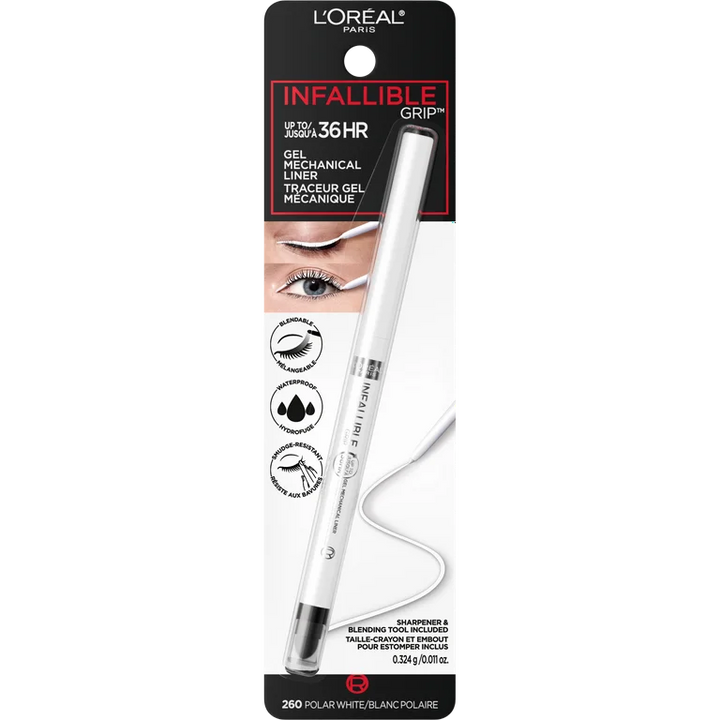Loreal Paris Infallible Grip Mechanical Gel Eyeliner- 260 White