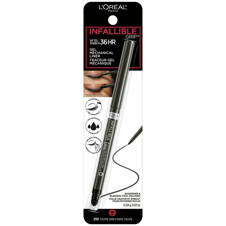 Loreal Paris Infallible Grip Mechanical Gel Eyeliner-210 Taupe Grey