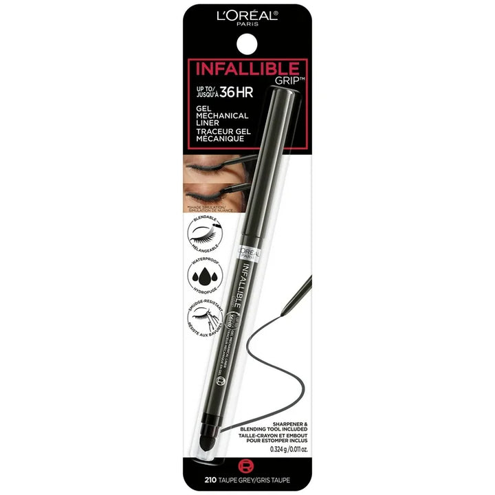 Loreal Paris Infallible Grip Mechanical Gel Eyeliner-210 Taupe Grey