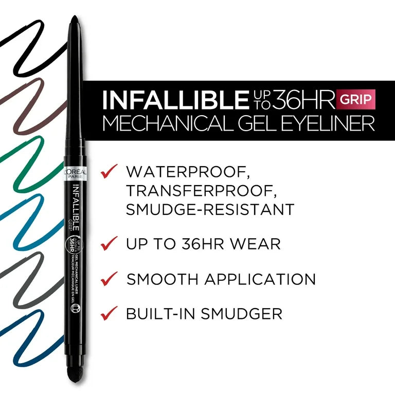 Loreal Paris Infallible Grip Mechanical Gel Eyeliner-210 Taupe Grey