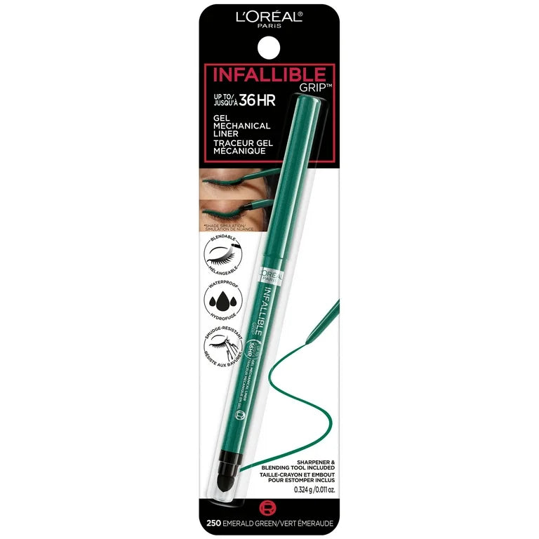 Loreal Paris Infallible Grip Mechanical Gel Eyeliner-250 Emerald Green