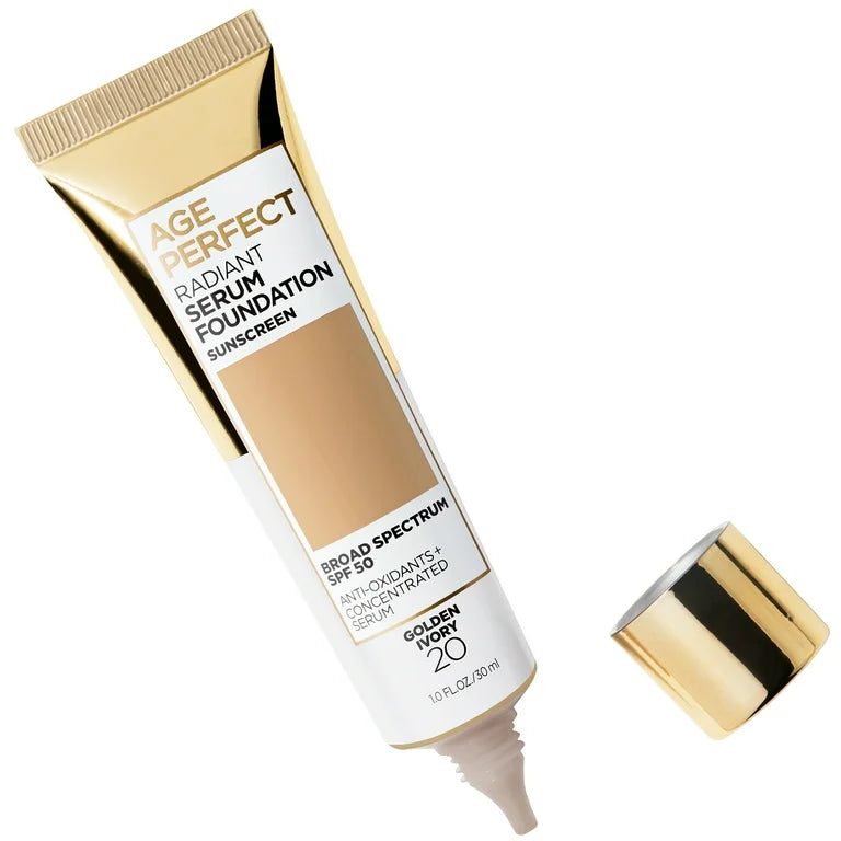Loreal Paris Age Perfect Makeup Radiant Serum Foundation with SPF 50 Golden Ivory 20