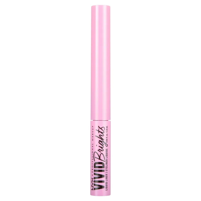 Nyx Cosmetics Vivid Brights Liquid Liner, Smear-Resistant Eyeliner, Sneaky Pink