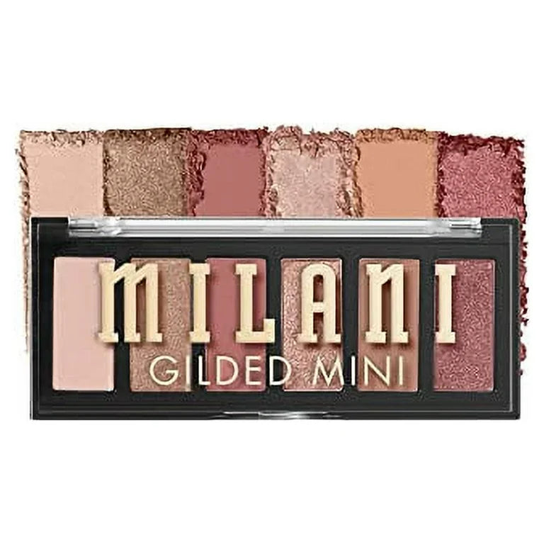 Milani Cosmetics Gilded Mini Eyeshadow Palette with 6 Matte & Shimmer Hues - 120 It's All Ros