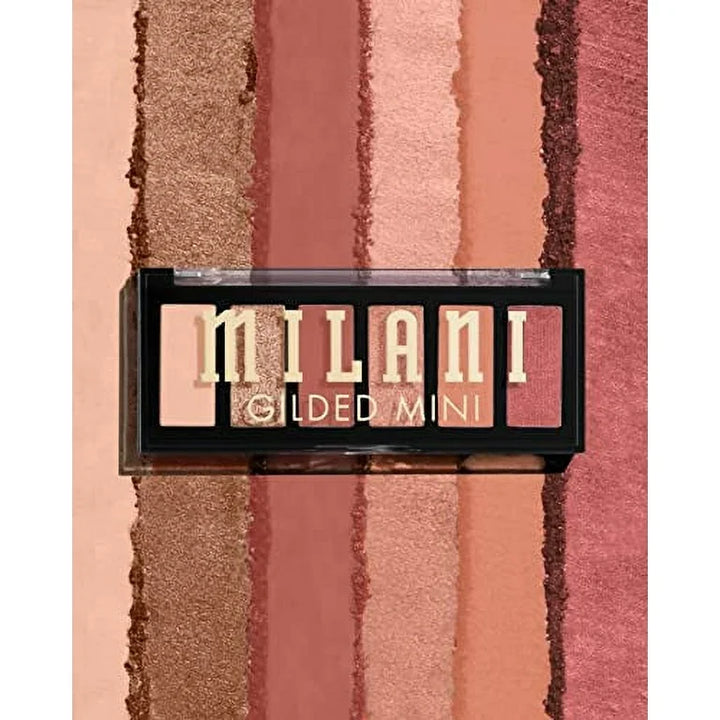 Milani Cosmetics Gilded Mini Eyeshadow Palette with 6 Matte & Shimmer Hues - 120 It's All Ros