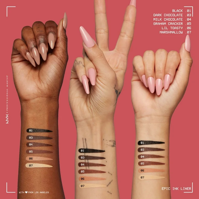 Nyx Cosmetics Epic Ink Waterproof Liquid Eyeliner Dark Milk Chocolate